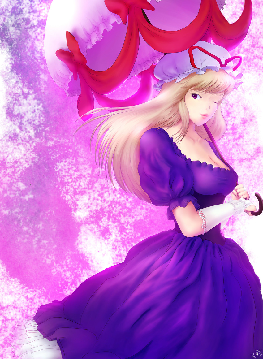yakumo yukari (touhou) drawn by koshi_(koshi_vortex)