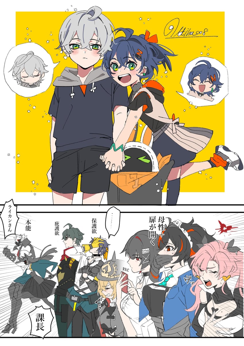 ellen joe, hoshimi miyabi, belle, wise, nicole demara, and 6 more (zenless zone zero) drawn by itiha008
