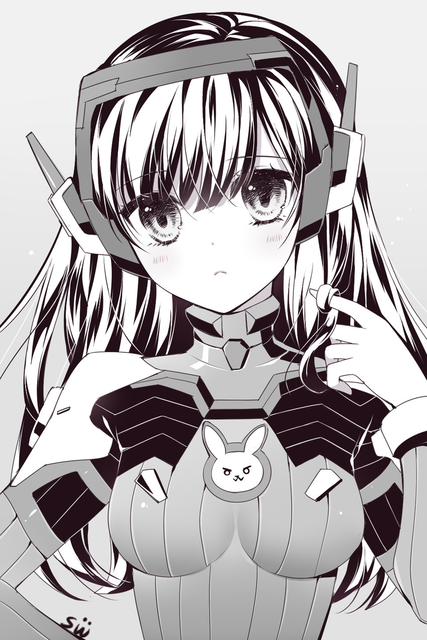 d.va (overwatch and 1 more) drawn by kaoruru_(sakuno2911)