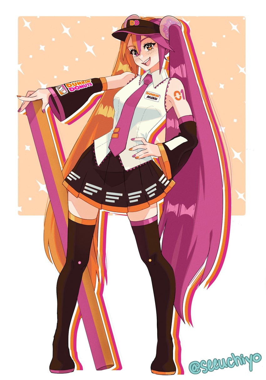 hatsune miku (vocaloid and 1 more) drawn by sv02chiyo