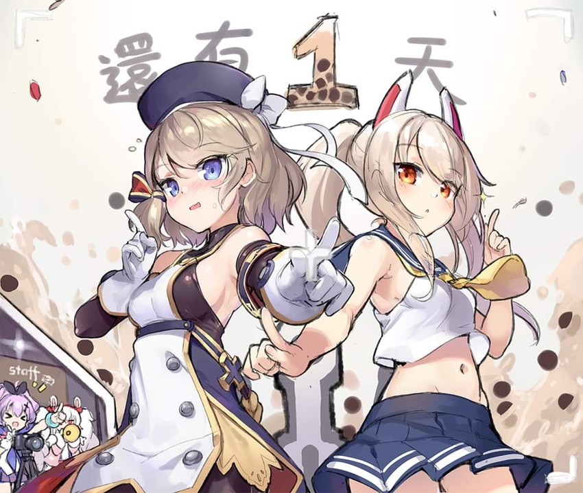 ayanami, laffey, javelin, and z23 (azur lane) drawn by kaede_(yumesaki_kaede)
