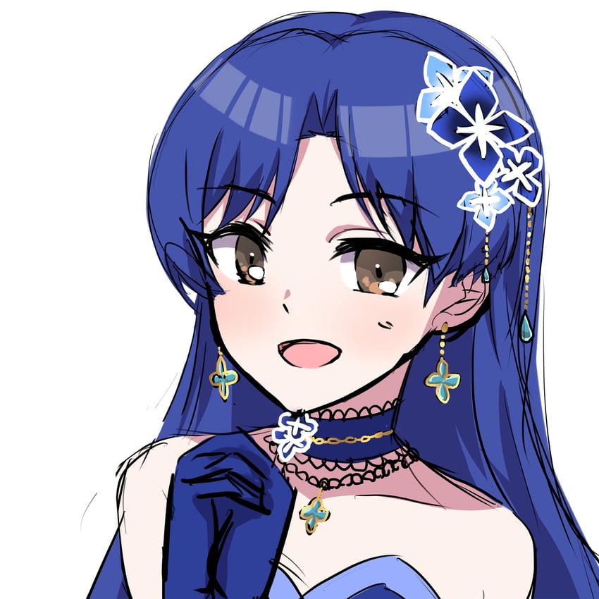 kisaragi chihaya (idolmaster and 2 more) drawn by pi_(user_ecyn7344)