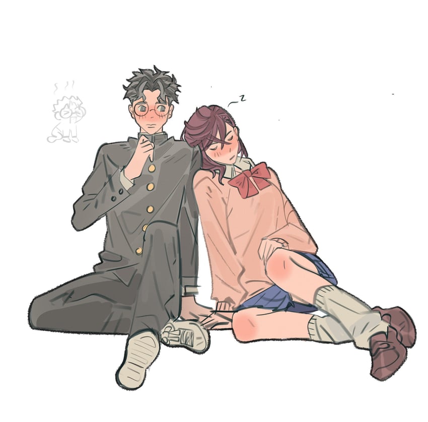 ayase momo and takakura ken (dandadan) drawn by mmmckayyy