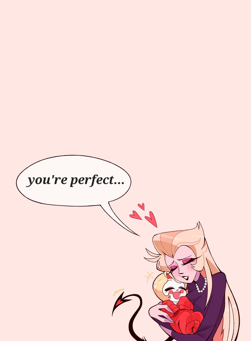 charlie morningstar and lilith (hazbin hotel) drawn by chandllucky