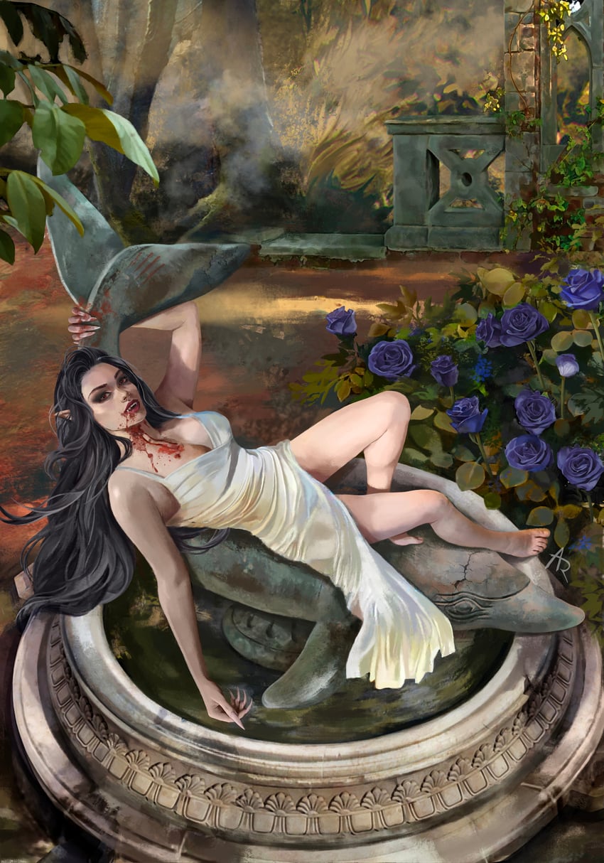 vereena (the witcher) drawn by anna_sinthetic