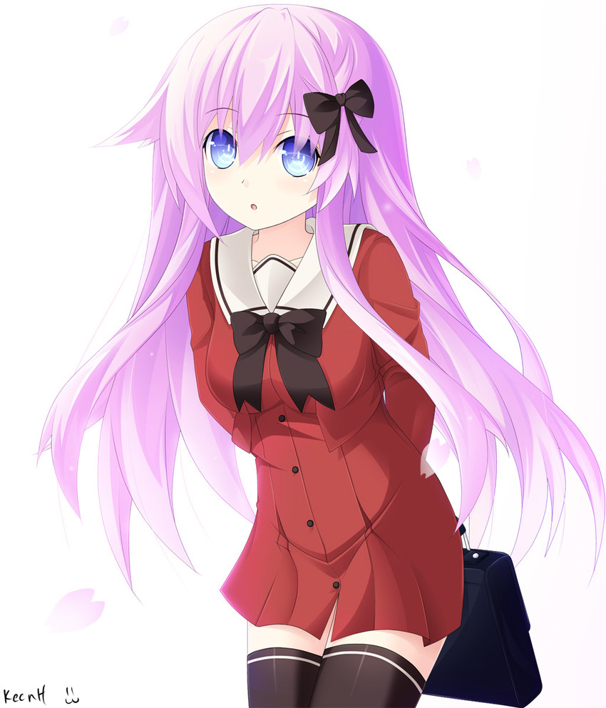 nepgear and purple sister (neptune and 1 more) drawn by keenh