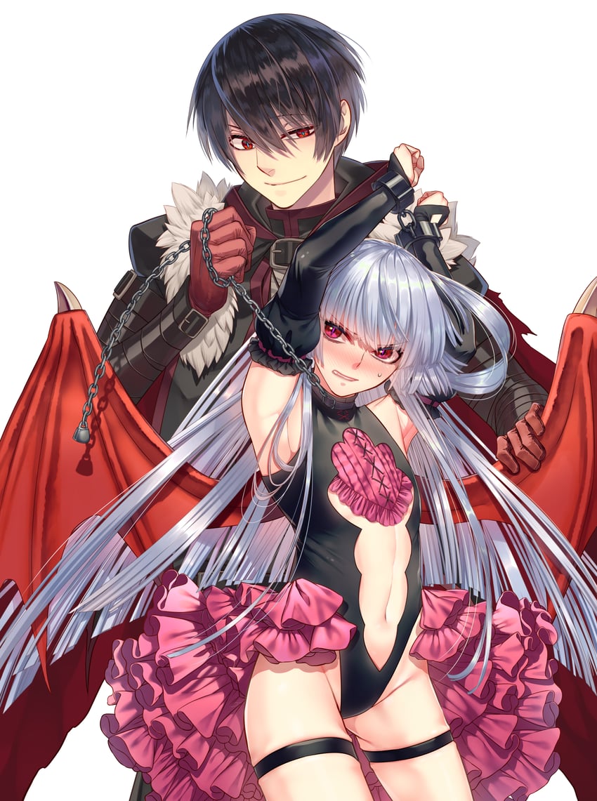 raoul evans and theodora (fukushuu wo koinegau saikyou yuusha wa yami no chikara de senmetsu musou suru) drawn by sakamoto_akira
