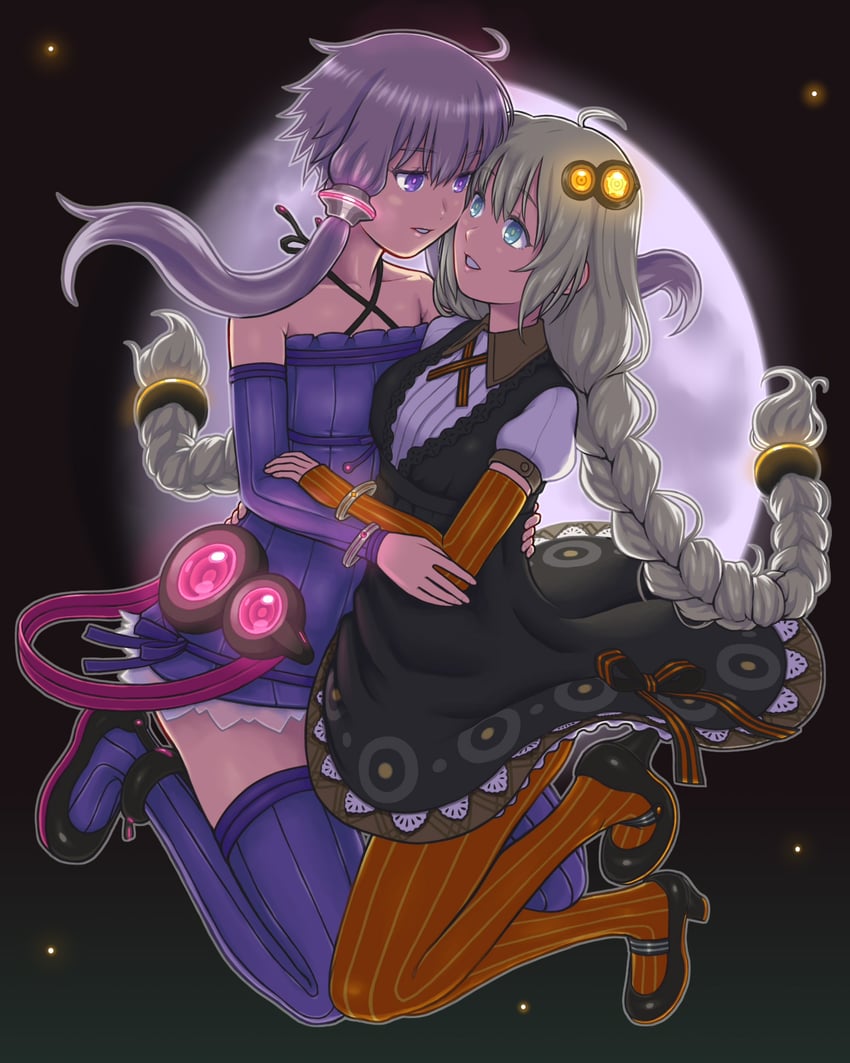 yuzuki yukari and kizuna akari (vocaloid and 1 more) drawn by sadaharu_(nicoseiga645206)