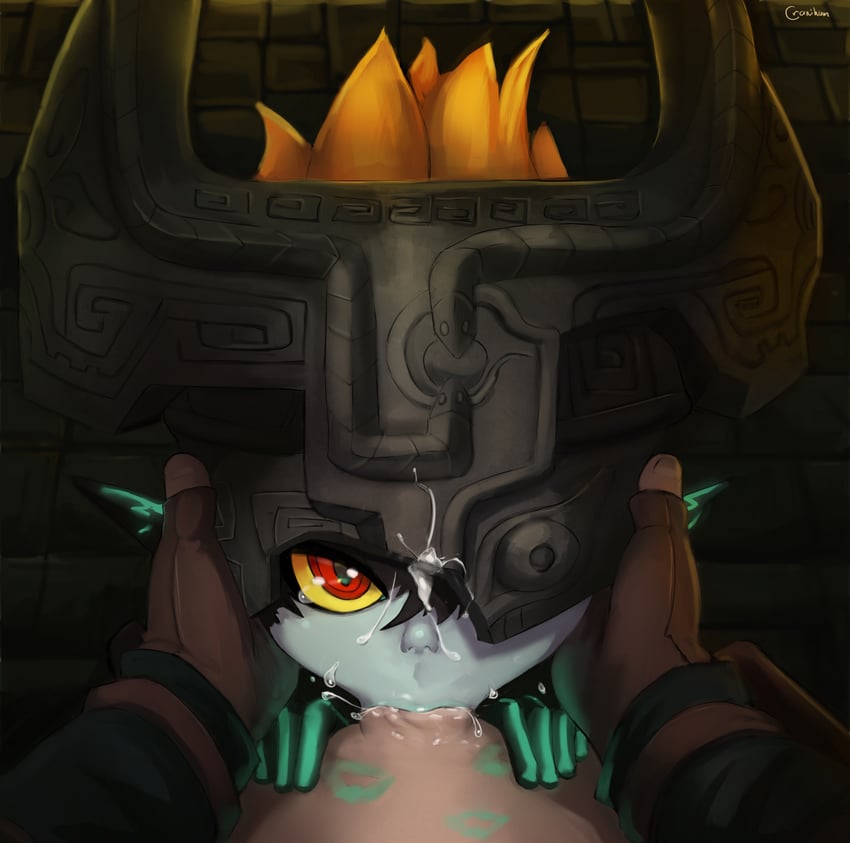link and midna (the legend of zelda and 1 more) drawn by cranihum