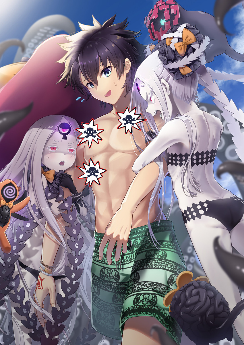 fujimaru ritsuka, abigail williams, nosh, and luthar (fate and 1 more) drawn by reo-illust4696