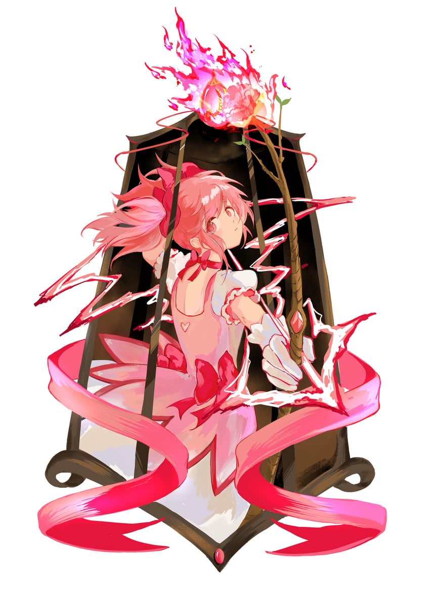 kaname madoka (mahou shoujo madoka magica) drawn by particle_pfli