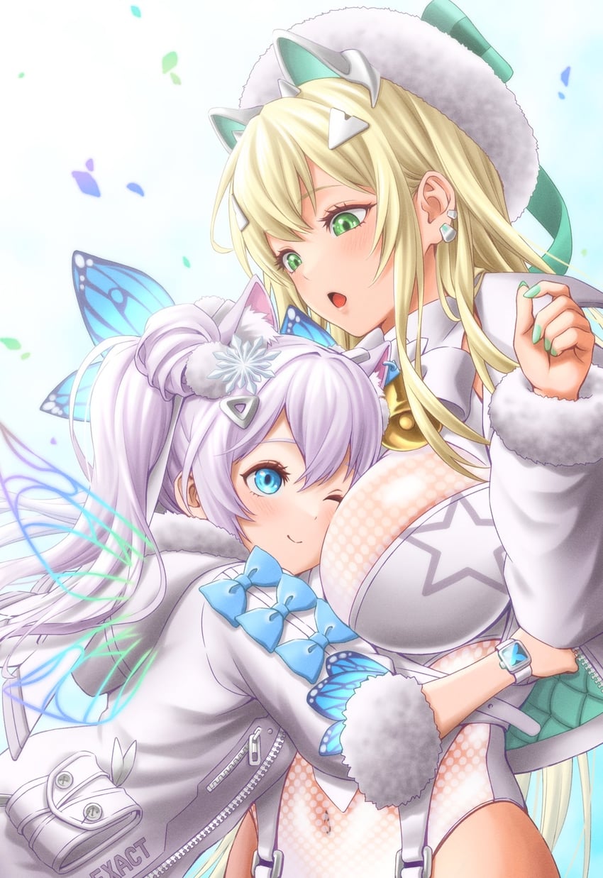rupee and n102 (goddess of victory: nikke) drawn by masatoshi_1219