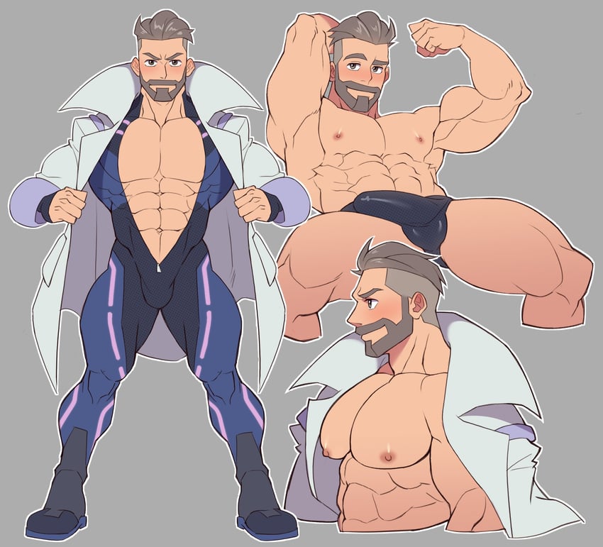 professor turo (pokemon and 1 more) drawn by muto20002