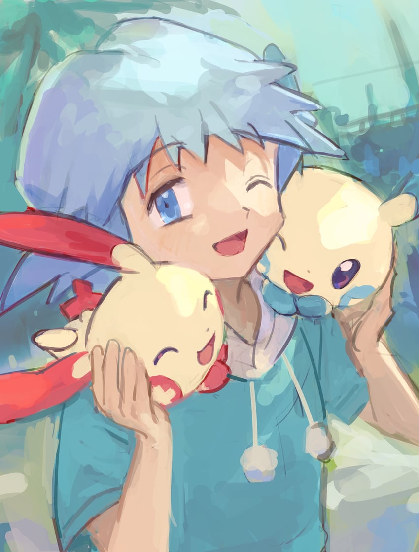 minun, plusle, and tory lund (pokemon and 2 more) drawn by maumaujanken