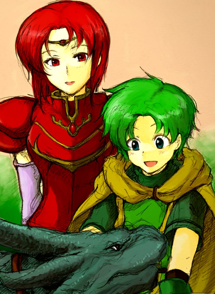 lugh, melady, and tryffin (fire emblem and 1 more) drawn by anetan