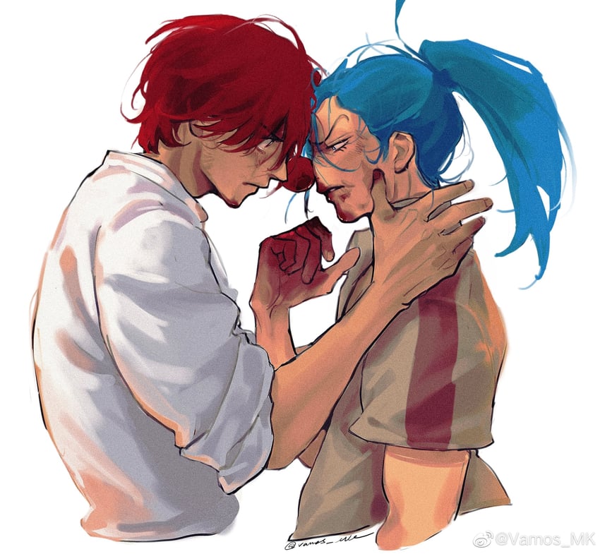 shanks and buggy the clown (one piece) drawn by vamos_mk