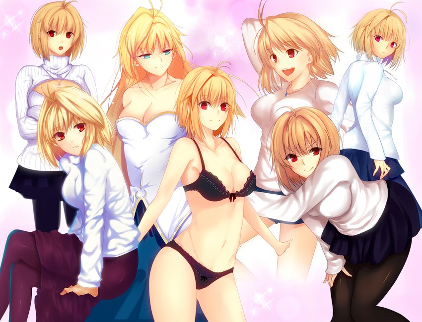 arcueid brunestud and archetype earth (tsukihime) drawn by iro_(sekaixiro)
