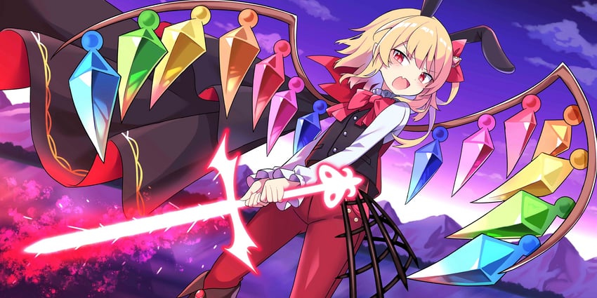 flandre scarlet (touhou and 1 more) drawn by e.o.
