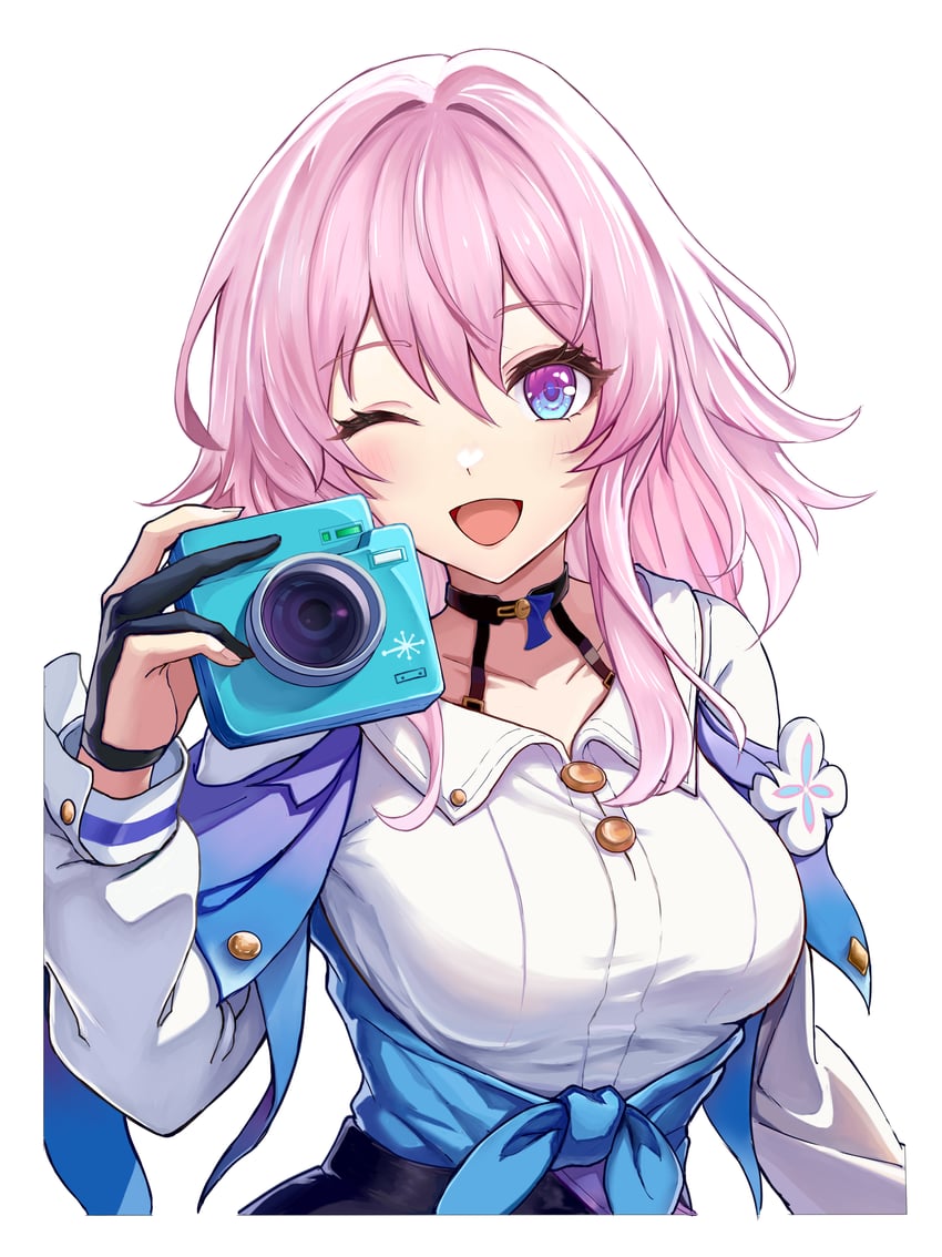 march 7th (honkai and 1 more) drawn by huangwanzi