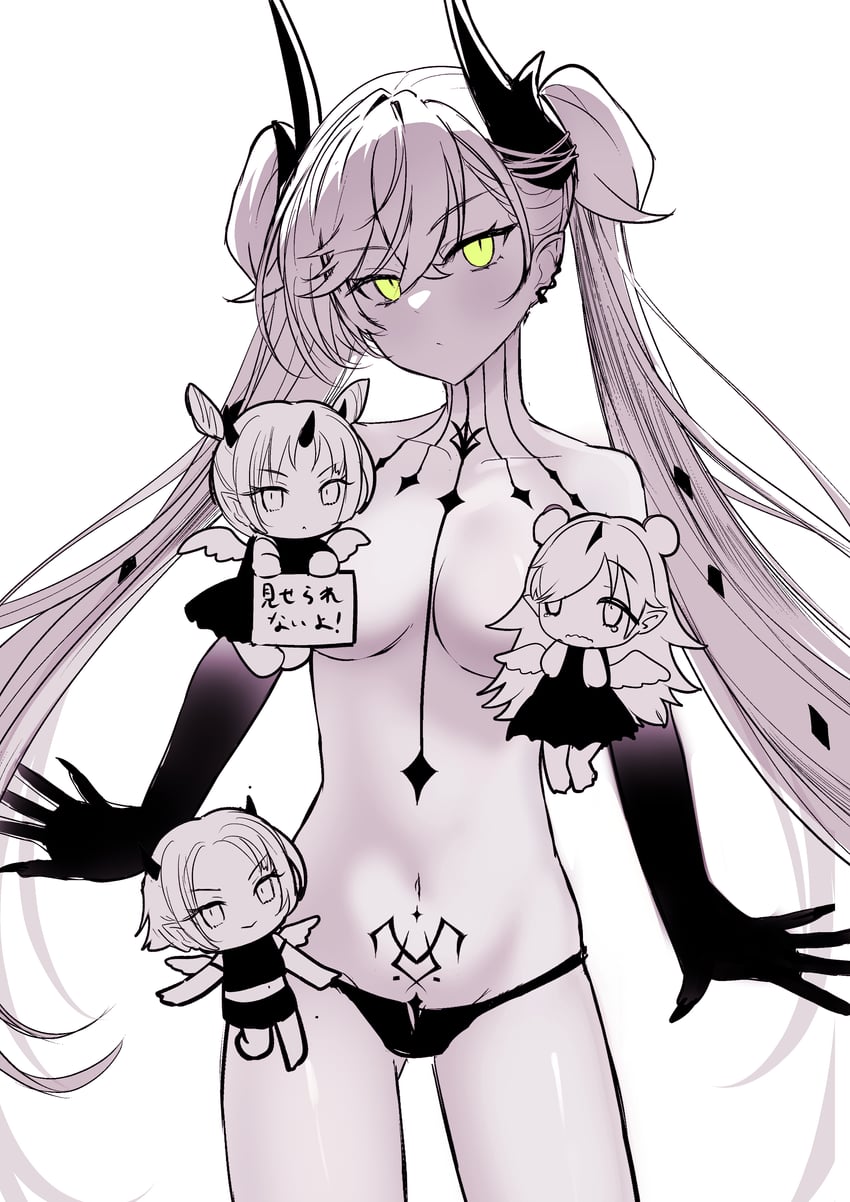 lilith, zwei, eins, and drei (fate and 1 more) drawn by sakumin