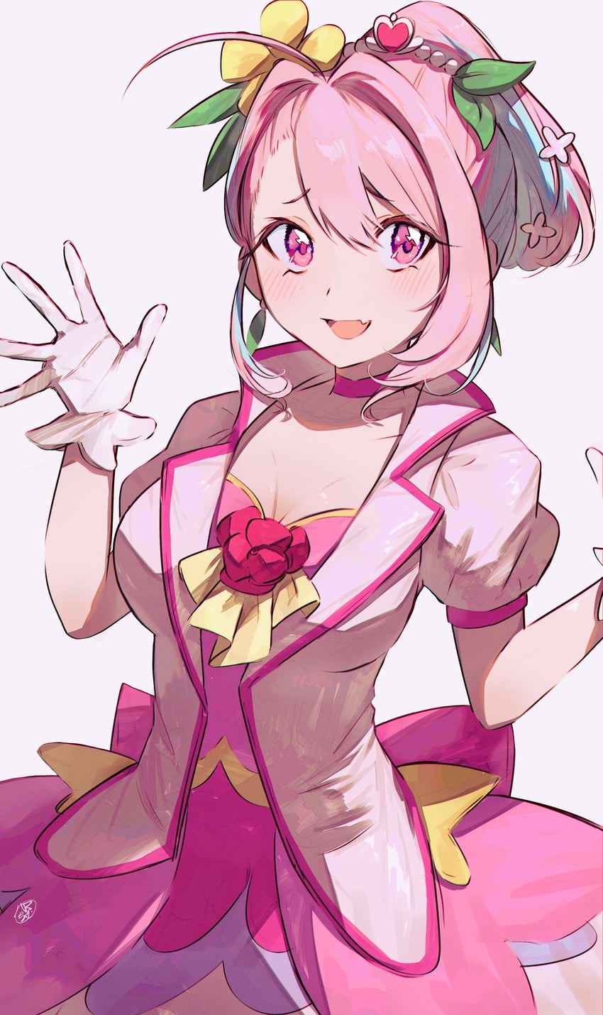 yumemi riamu and cure grace (idolmaster and 3 more) drawn by hamachamu