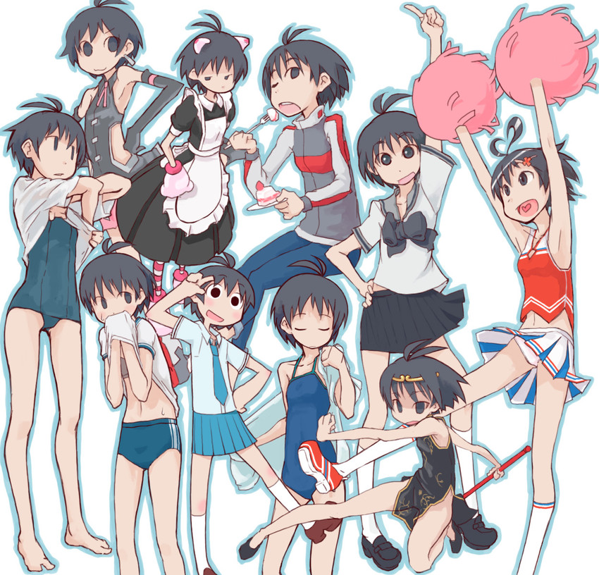 kikuchi makoto (idolmaster and 2 more) drawn by tugeneko