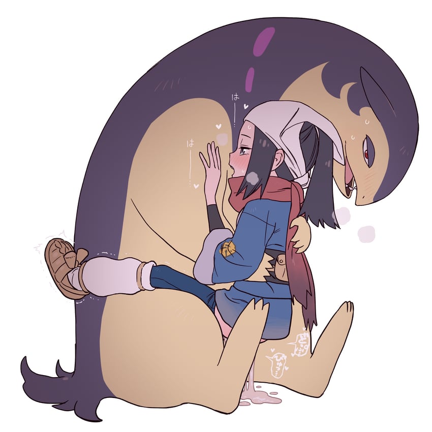 akari and hisuian typhlosion (pokemon and 1 more) drawn by shizuka_no_uni