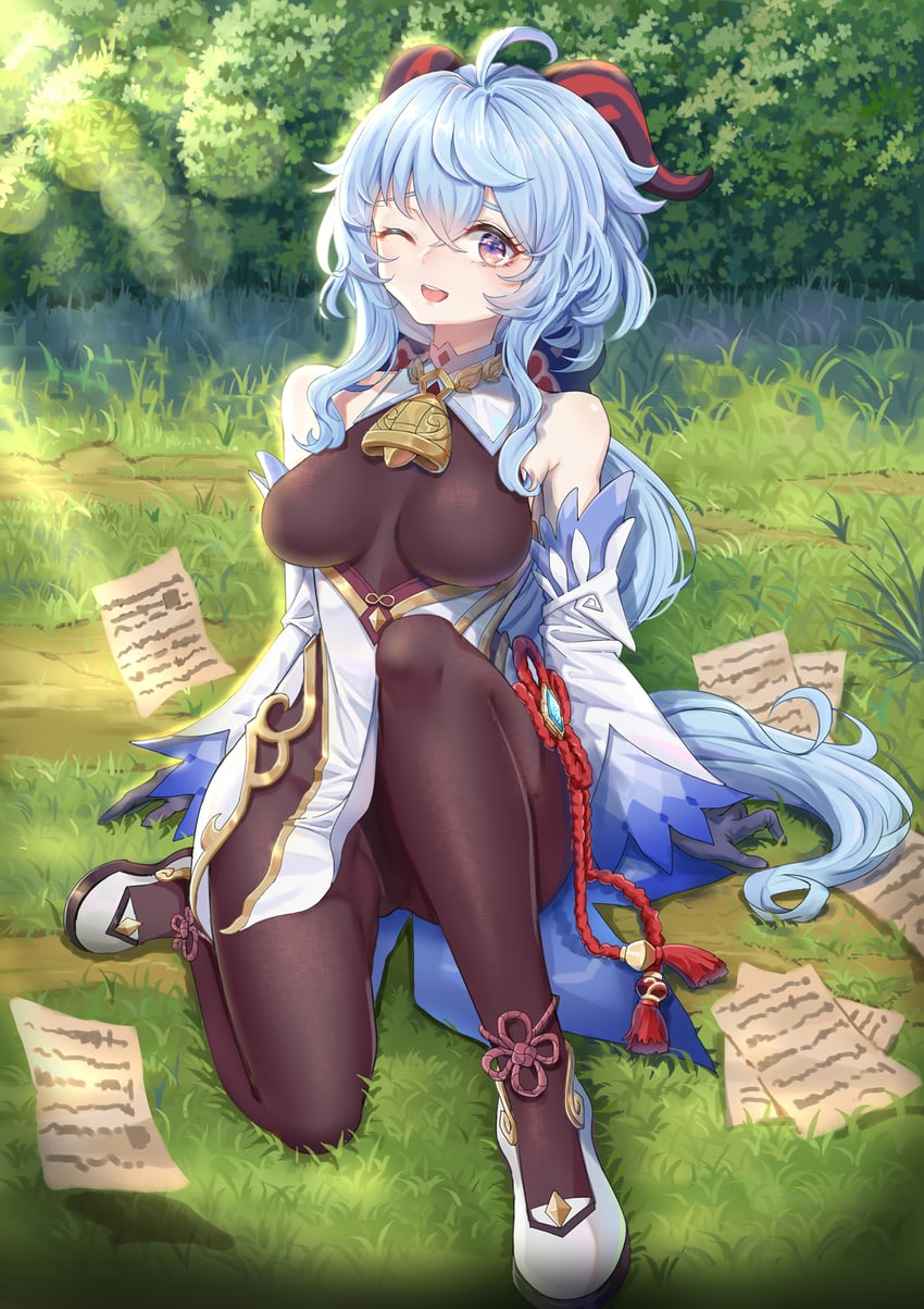 ganyu (genshin impact) drawn by ai_hua_hua_de_tianxian_baobao