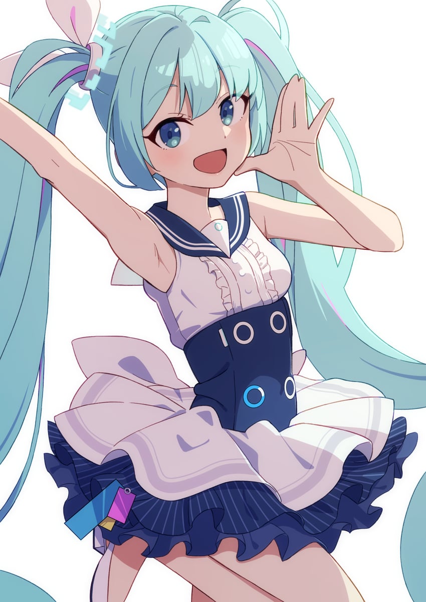 hatsune miku (blue archive and 1 more) drawn by afnroll