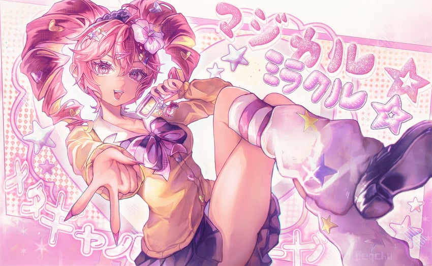 kasane teto (utau and 1 more) drawn by peqchu