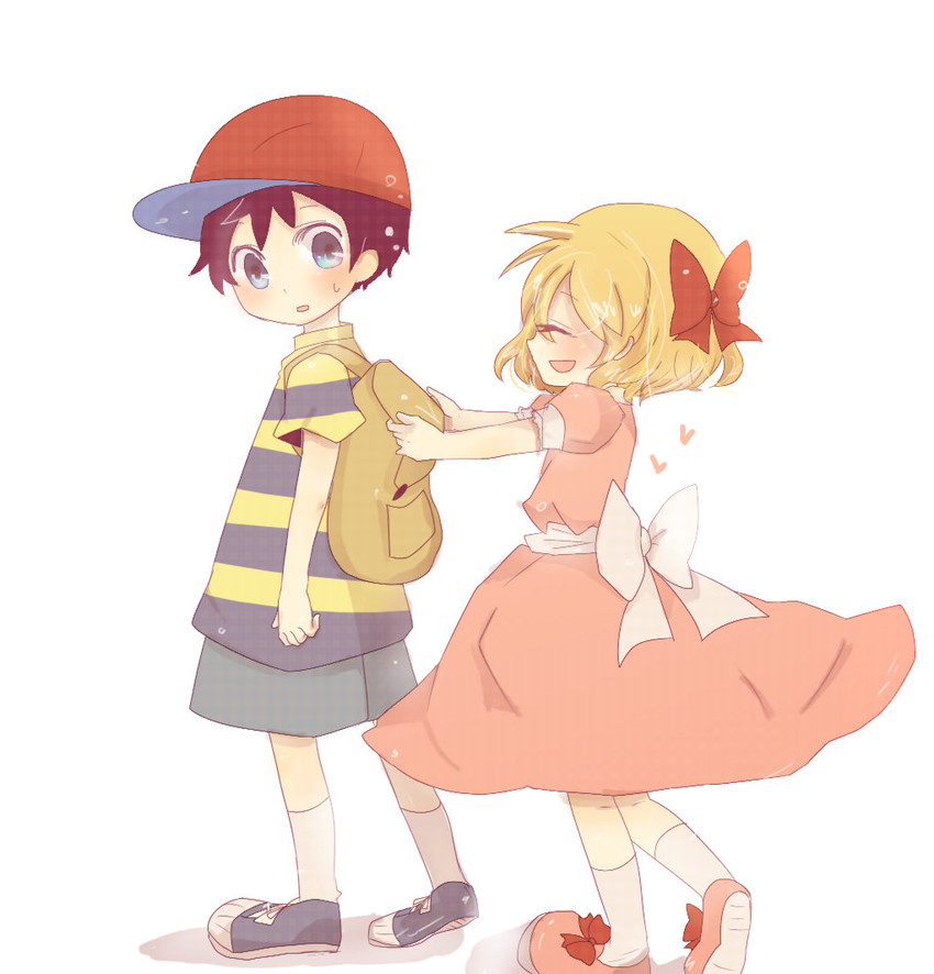 ness and paula (mother and 1 more) drawn by emon11