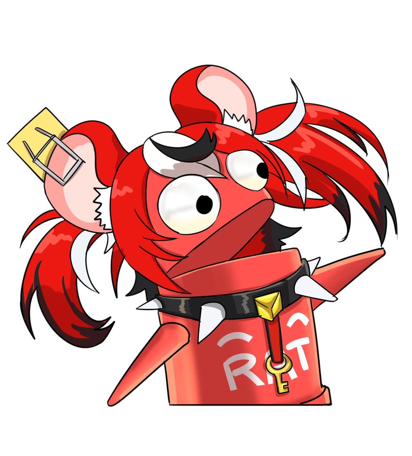 hakos baelz and semibot (hololive and 2 more) drawn by shadowsky_exe
