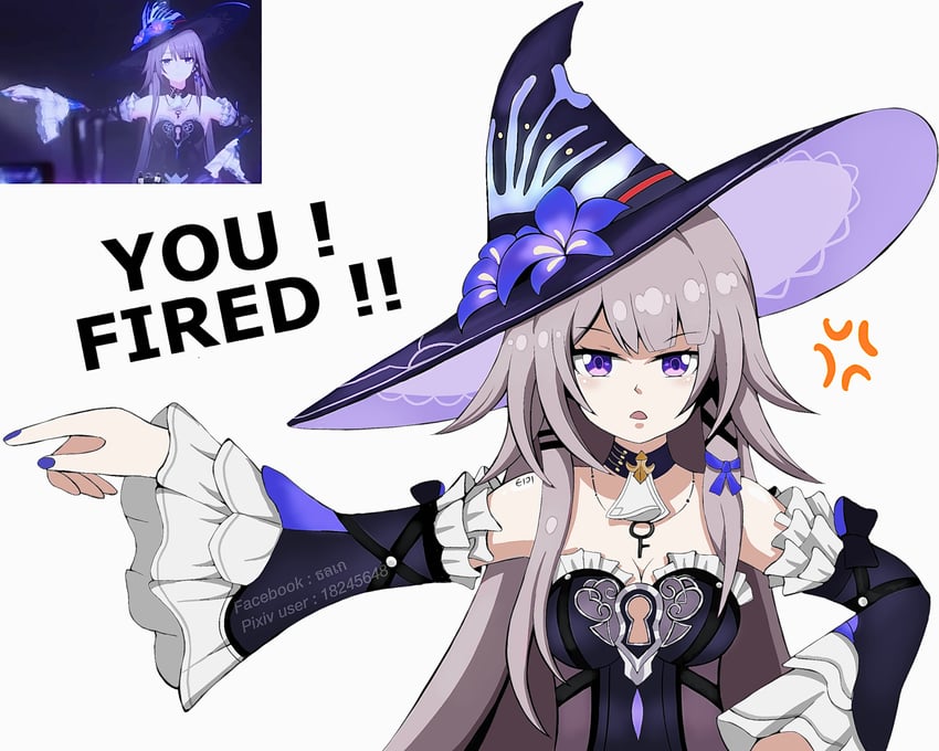 herta and the herta (honkai and 1 more) drawn by eiji_nochi
