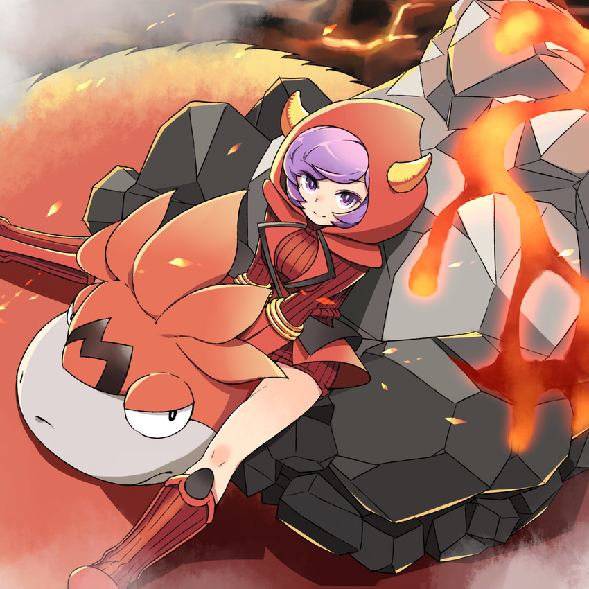 courtney, camerupt, and mega camerupt (pokemon and 1 more) drawn by tm_(hanamakisan)