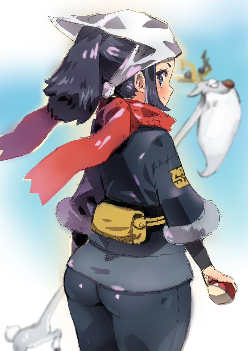 akari and wyrdeer (pokemon and 1 more) drawn by puchidori