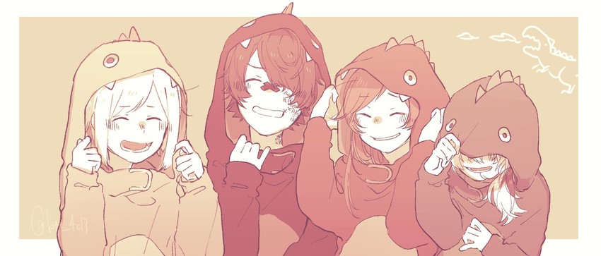 flower, sf-a2 miki, fukase, and utatane piko (vocaloid) drawn by mi_no_take