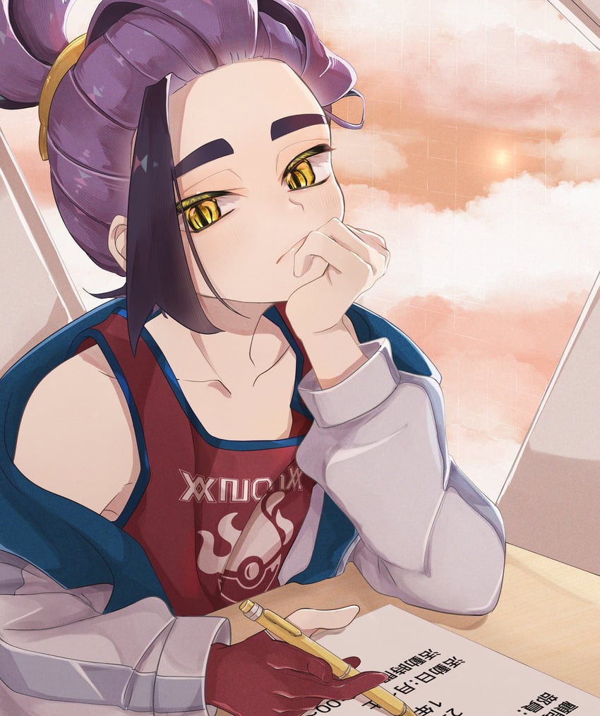 kieran (pokemon and 1 more) drawn by chigiri_(_chigiri_)