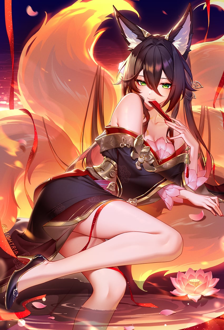 tingyun and fugue (honkai and 1 more) drawn by lightria