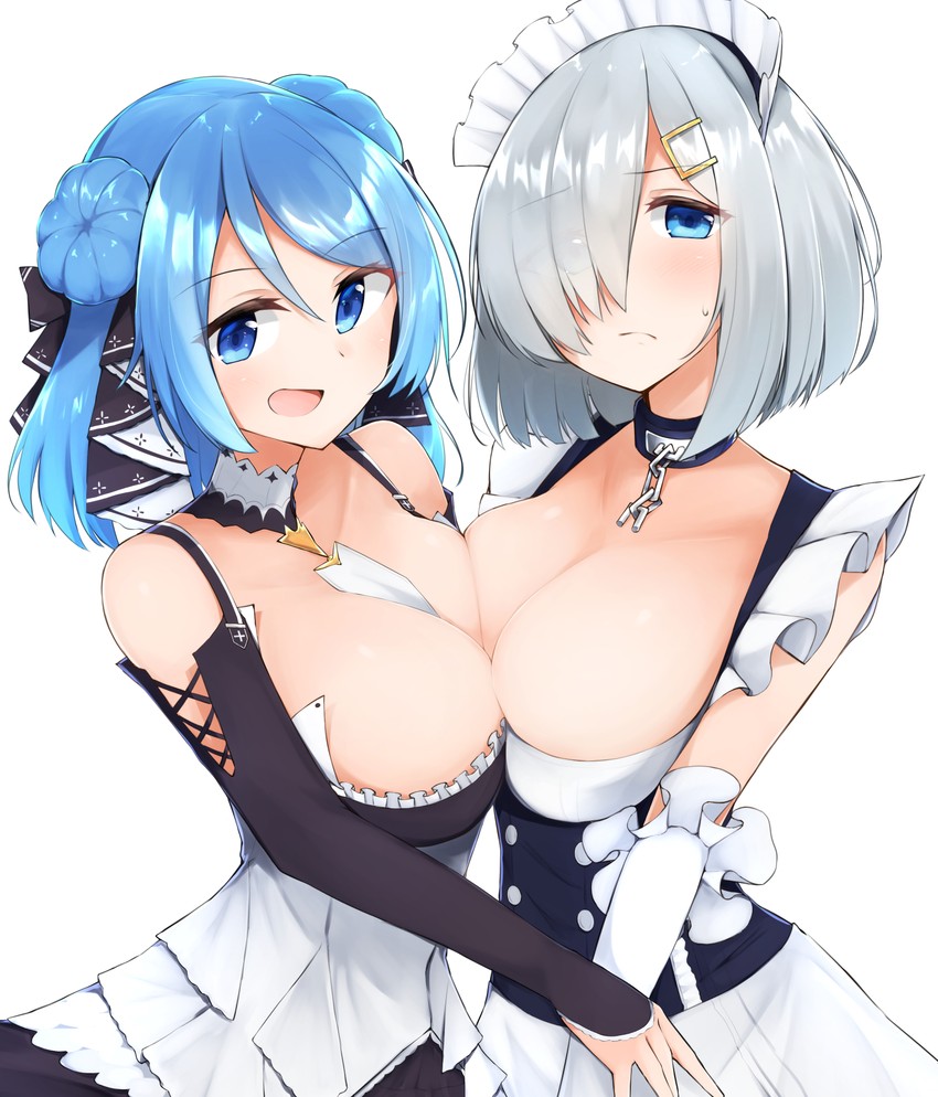 hamakaze, formidable, belfast, and urakaze (kantai collection and 1 more) drawn by sakikumo_(sakumo)