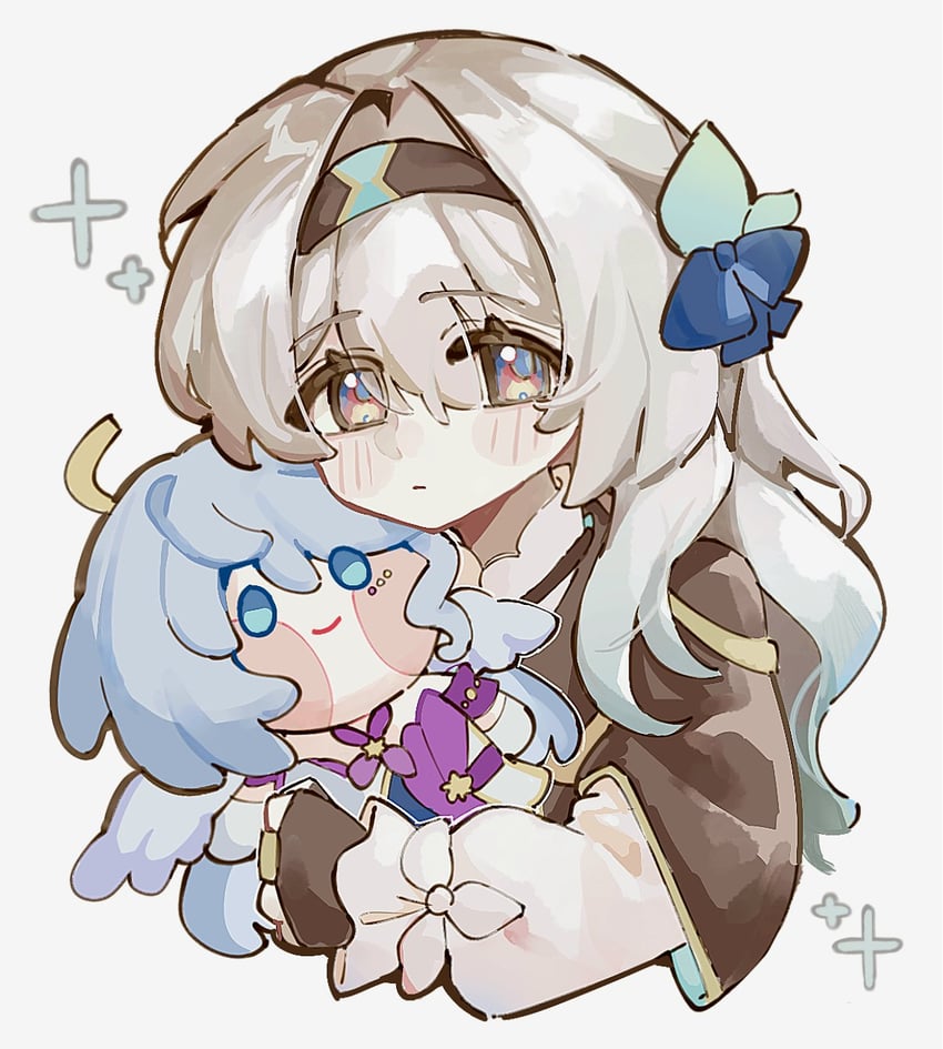 firefly and robin (honkai and 1 more) drawn by nekooooowo