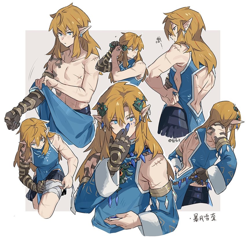 link (the legend of zelda and 1 more) drawn by leopardtiger