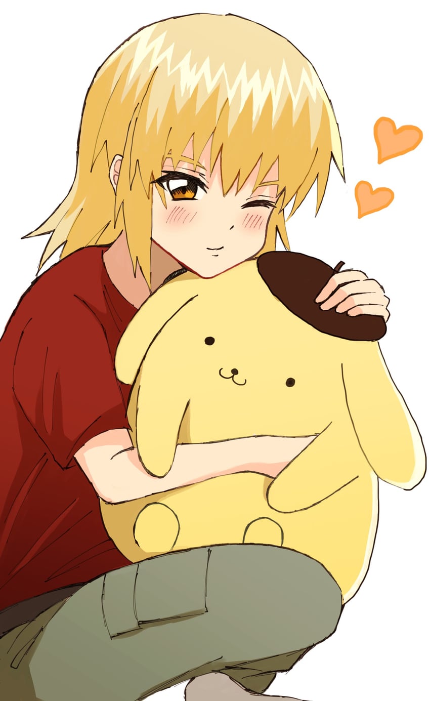 cagalli yula athha and pompompurin (gundam and 3 more) drawn by tomatoma_(tomatomato)