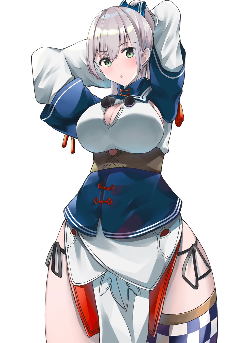 shirogane noel and shiranui flare (hololive) drawn by chun_(sks_rr)
