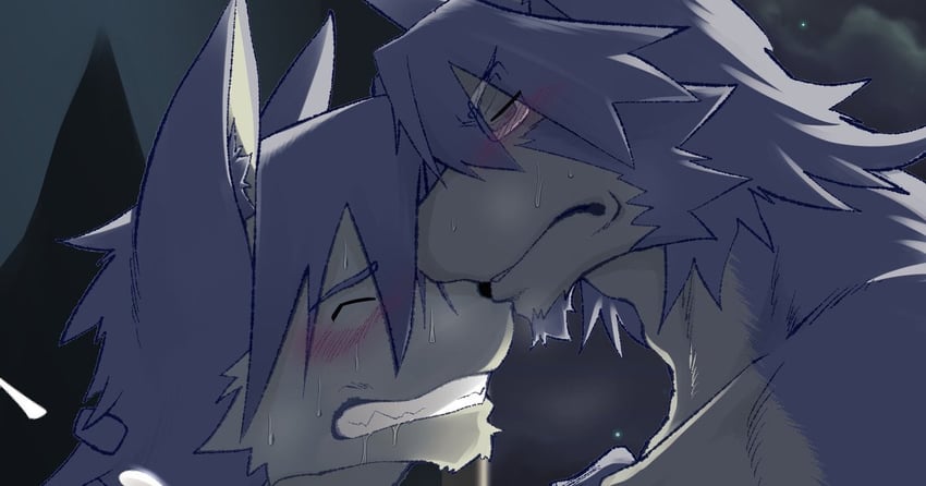 kouya aotsuki and mitsuhisa aotsuki (morenatsu) drawn by samoji_(beastlover)