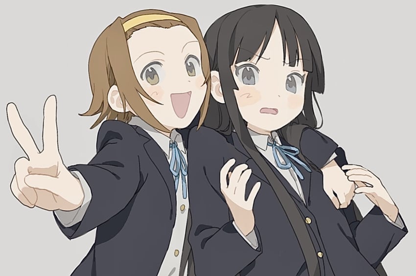 akiyama mio and tainaka ritsu (k-on!) drawn by nq7sny