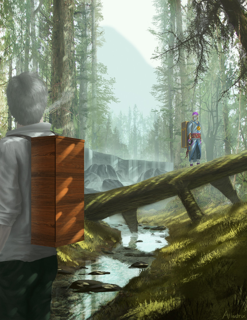 ginko and kusuriuri (mushishi and 1 more) drawn by atlastrix