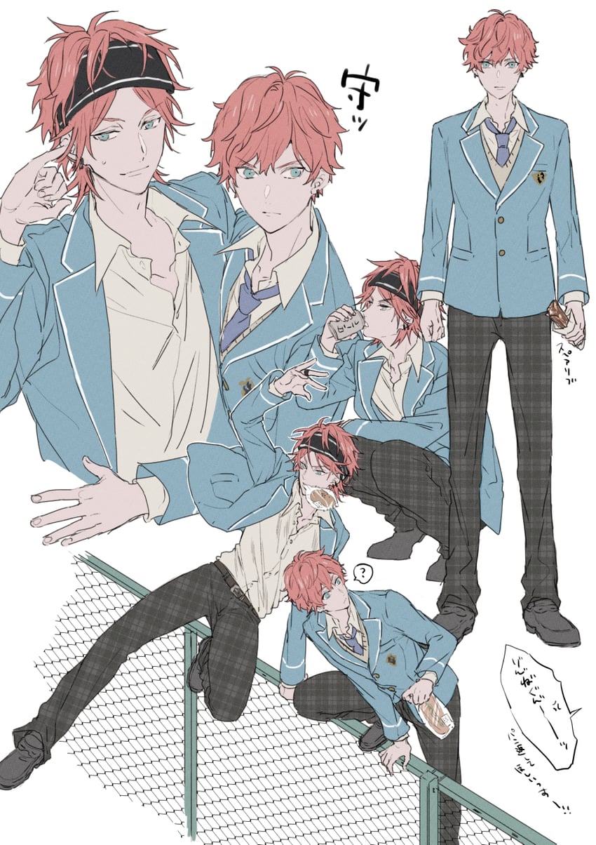 amagi rinne and amagi hiiro (ensemble stars!) drawn by nakayama_miyuki