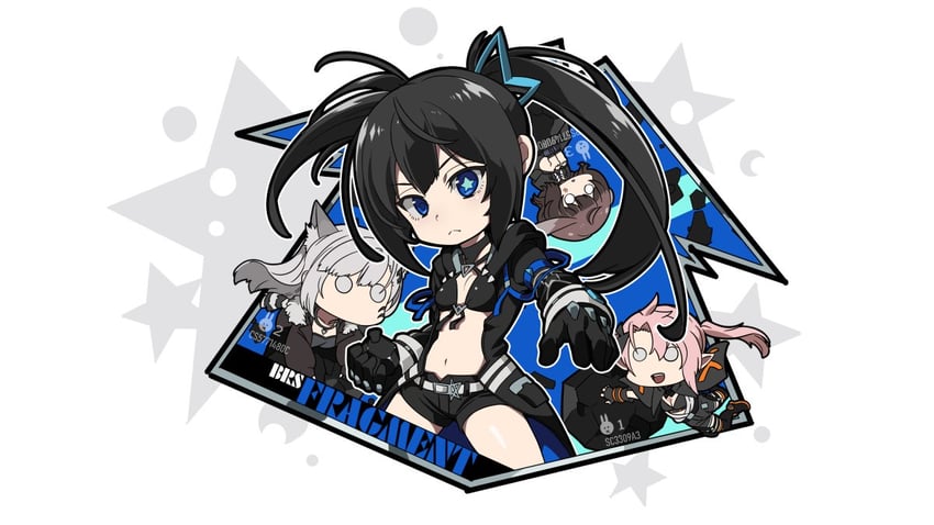 black rock shooter and elishka (black rock shooter and 1 more) drawn by orttbbd
