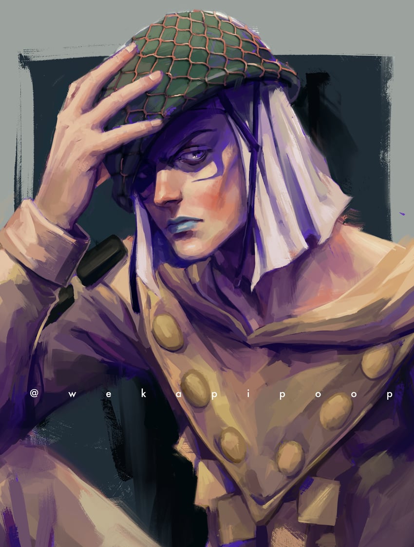 axl ro (jojo no kimyou na bouken and 1 more) drawn by zookhini