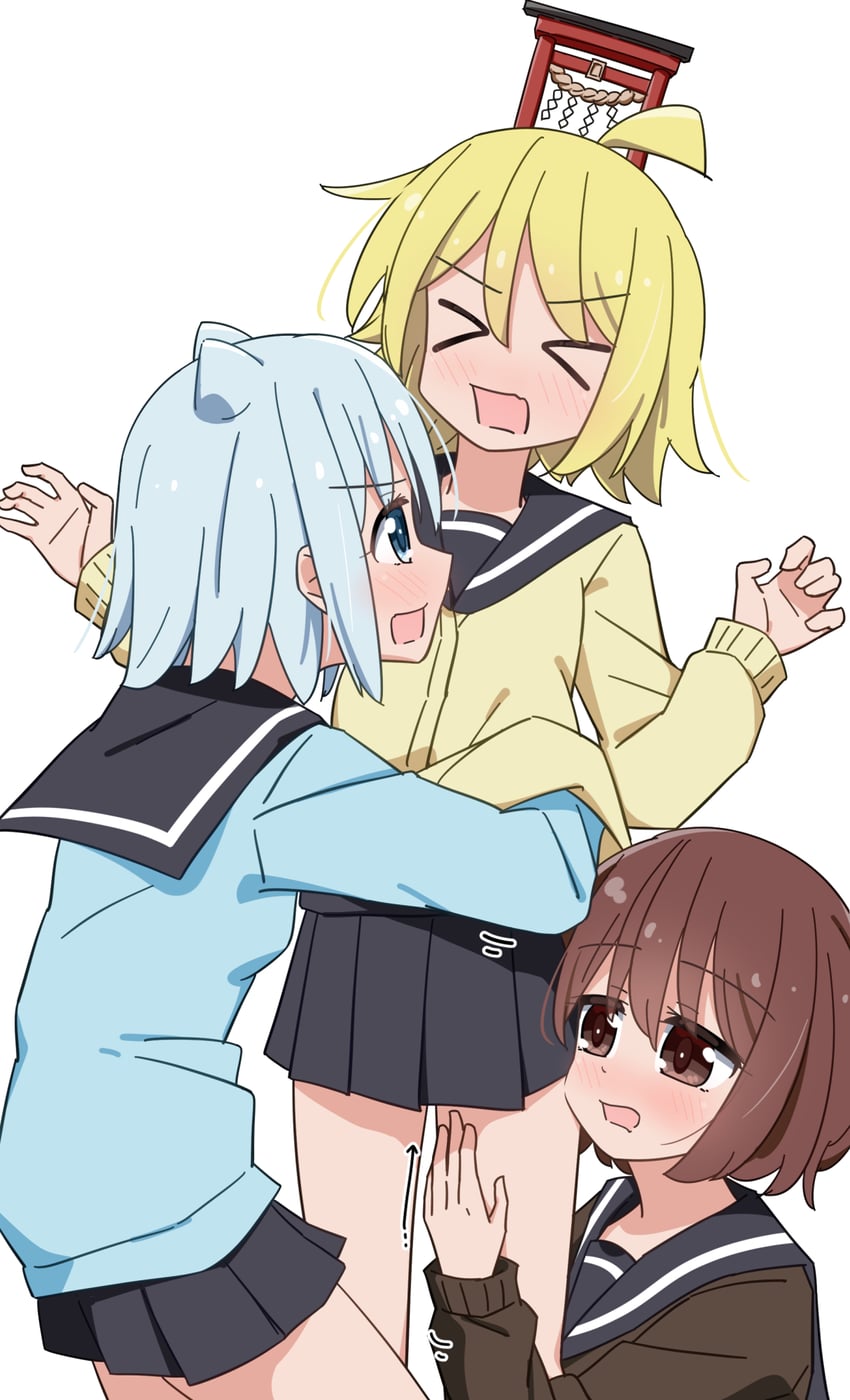uozumi kurumi, takada shiyuki, and watanabe yuuka (null-meta) drawn by miruzawa_akechi